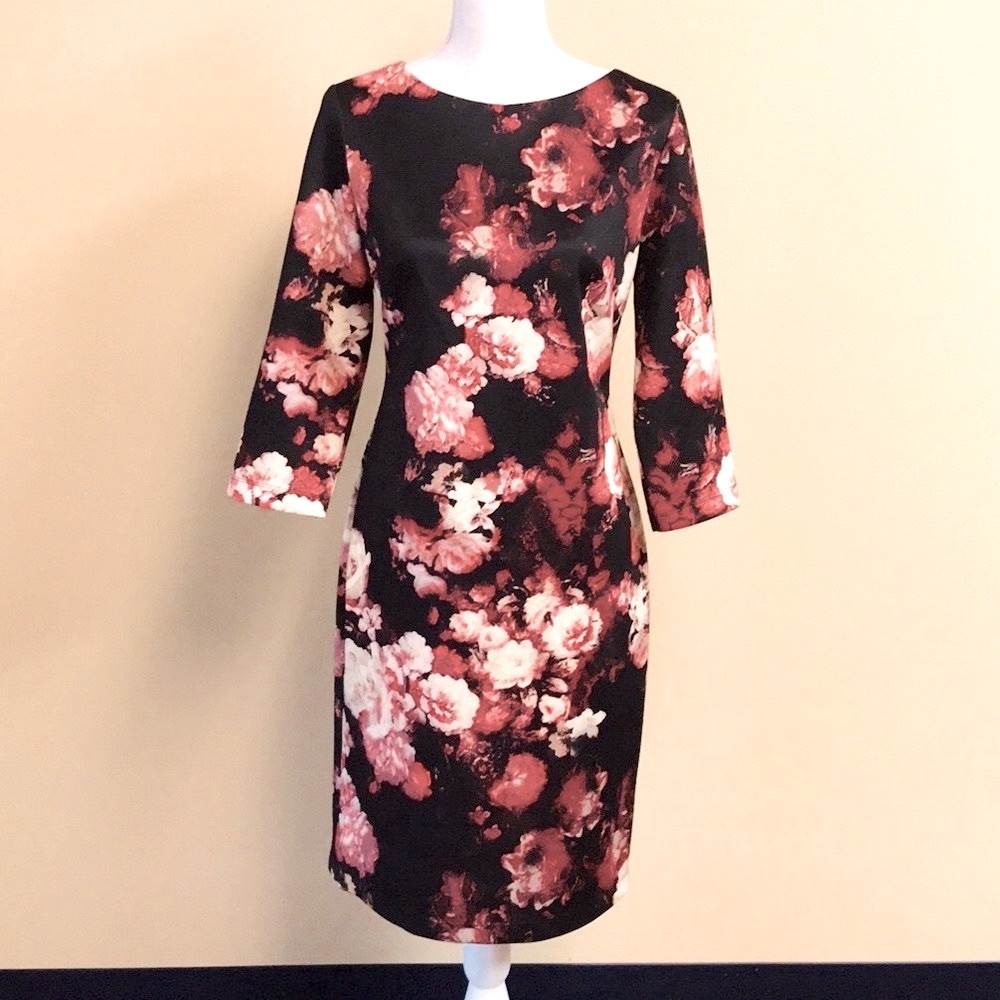 Gabby Skye Floral Sheath Dress